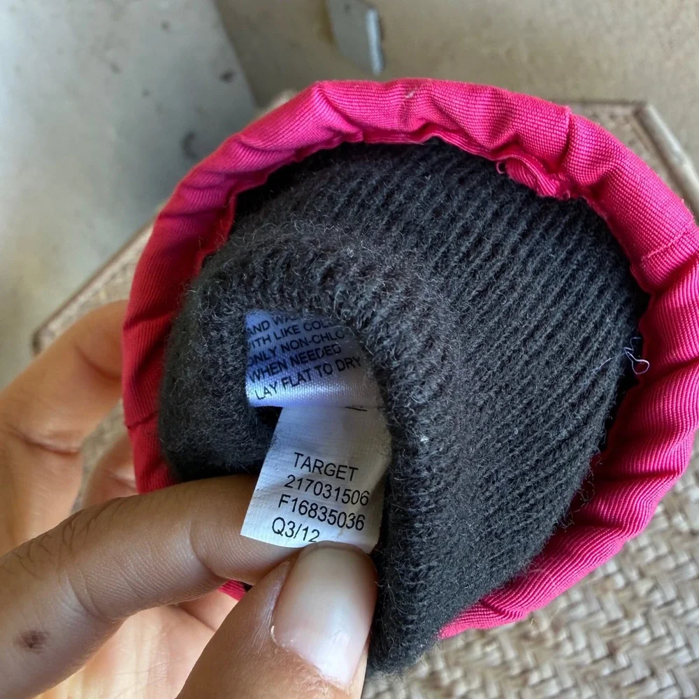 Target Mittens Kids Pink Black Thinsulate Insulated Winter Snow Ski 2T-5T
